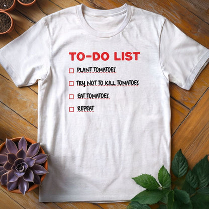 Tomato To Do List Tee T-Shirt White / S