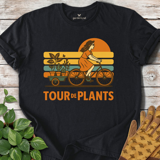 Tour de Plants Tee, Black