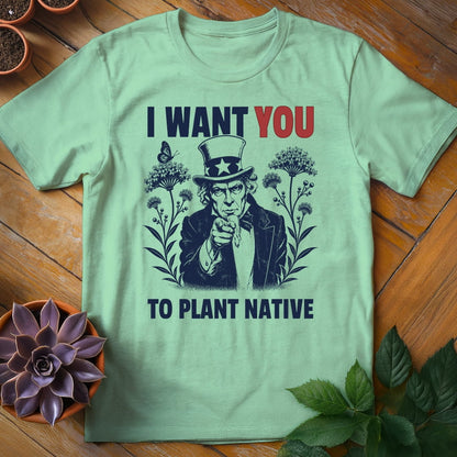 Uncle Sam Plant Native Tee T-Shirt Mint Green / S