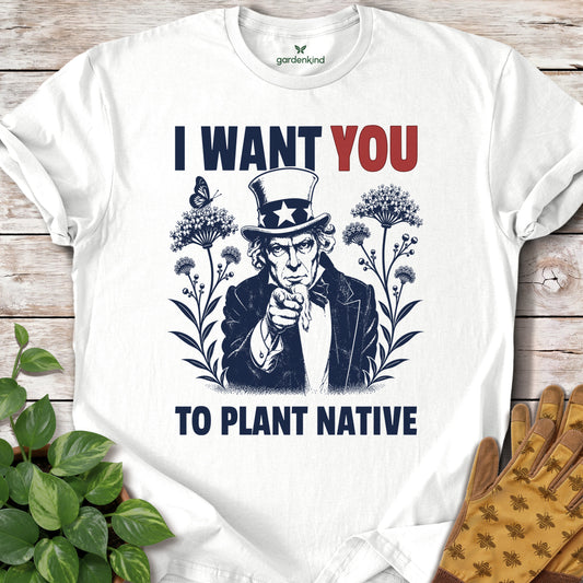 Uncle Sam Plant Native Tee, White