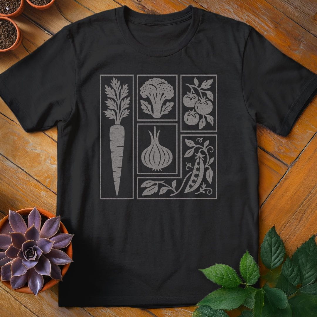 Veggie Grid Tee T-Shirt Black / S
