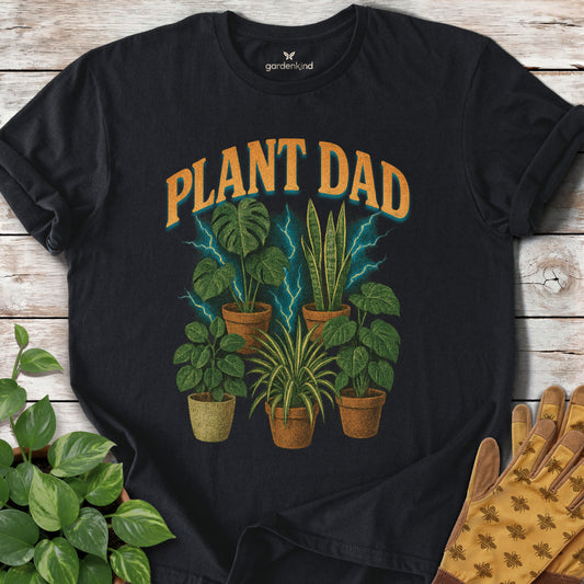 Vintage Plant Dad Tee, Black
