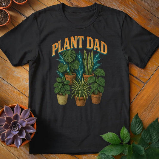 Vintage Plant Dad Tee T-Shirt Black / S