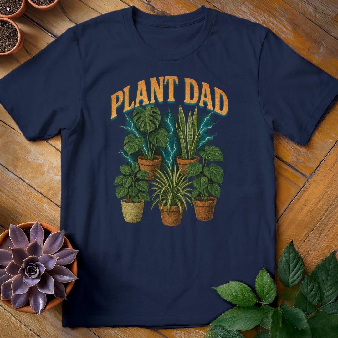 Vintage Plant Dad Tee T-Shirt Navy / S
