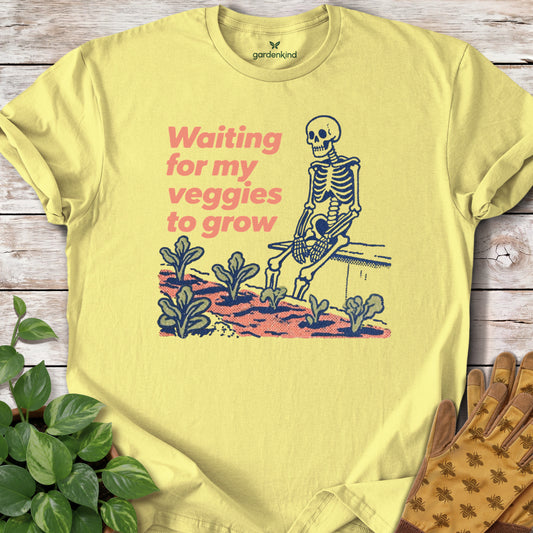 Waiting for My Veggies to Grow Tee, Cornsilk