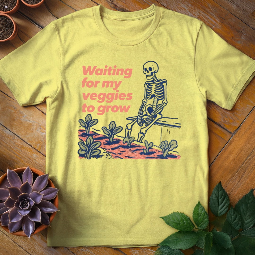 Waiting for My Veggies to Grow Tee T-Shirt Cornsilk / S