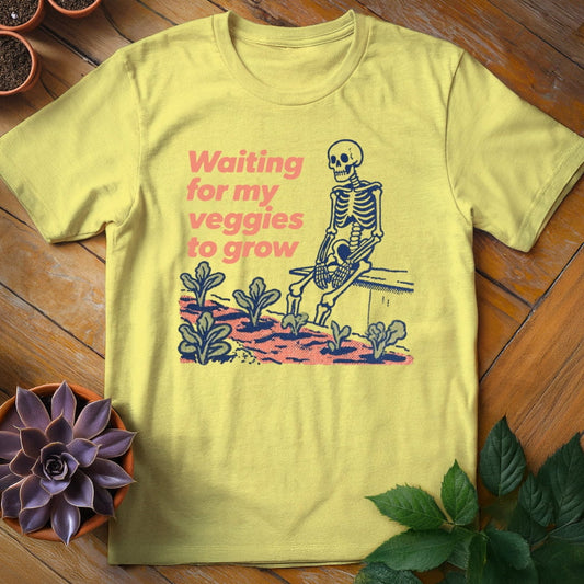 Waiting for My Veggies to Grow Tee T-Shirt Cornsilk / S