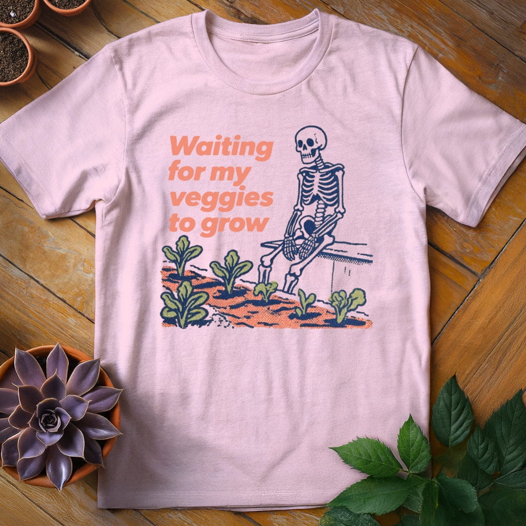 Waiting for My Veggies to Grow Tee T-Shirt Light Pink / S