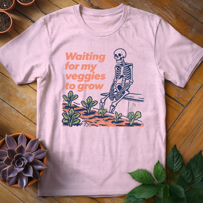 Waiting for My Veggies to Grow Tee T-Shirt Light Pink / S