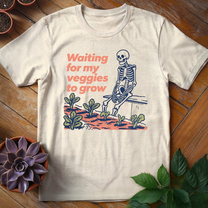 Waiting for My Veggies to Grow Tee T-Shirt Natural / S