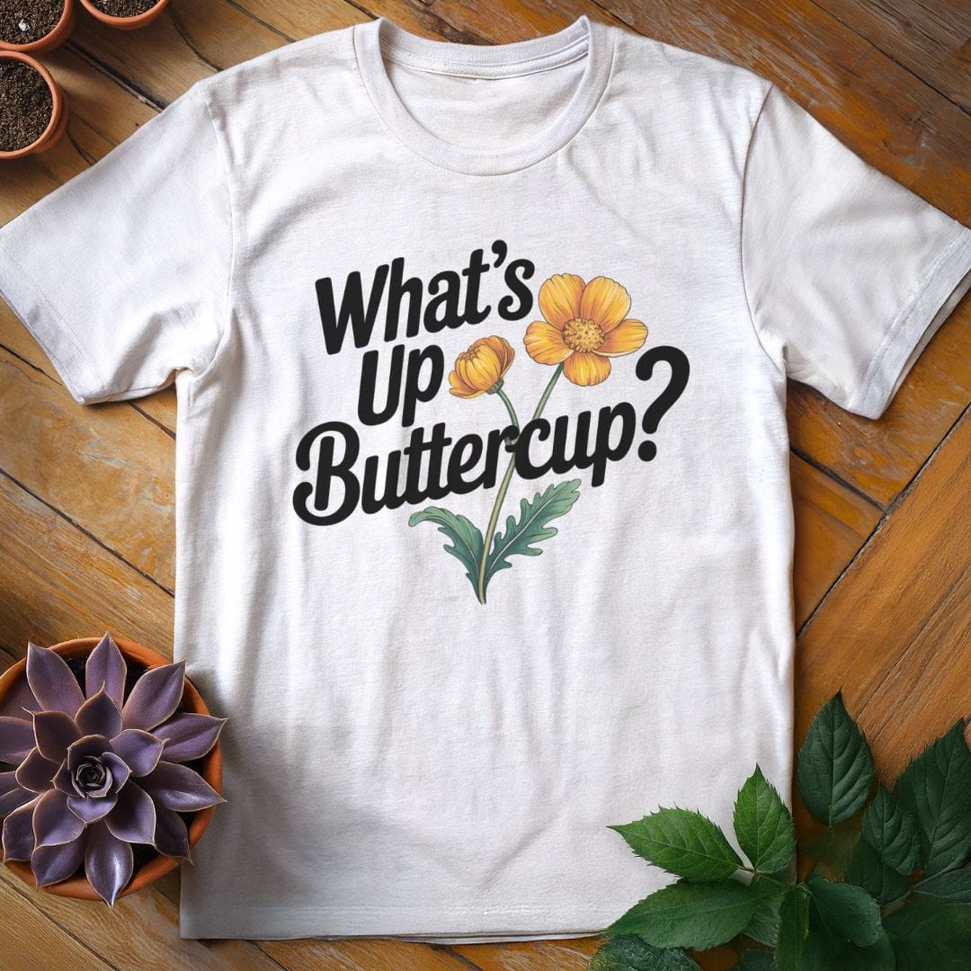 What's Up Buttercup Tee T-Shirt White / S