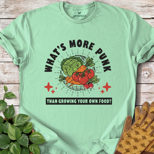 What's More Punk Tee, Mint Green