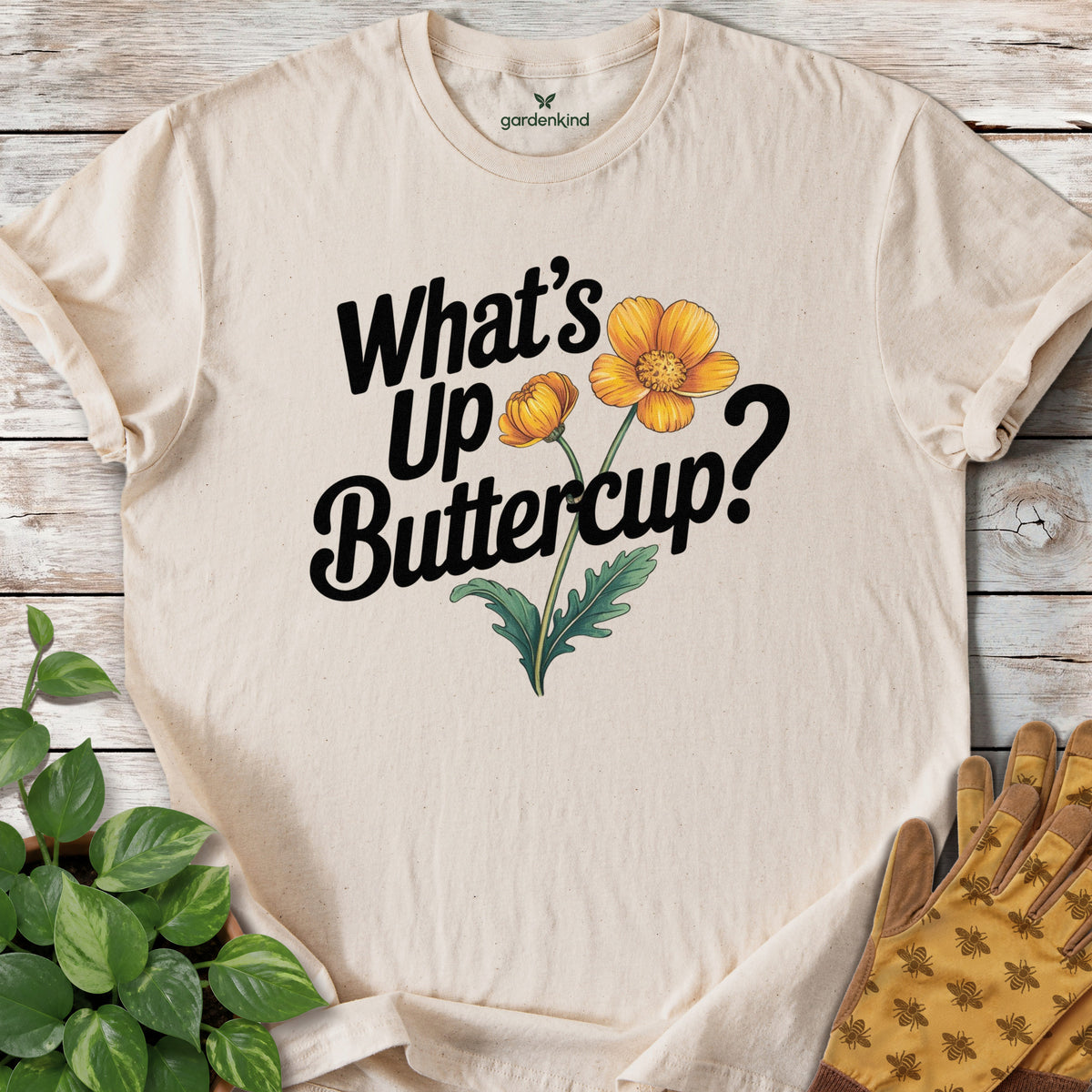 What's Up Buttercup Tee, Natural