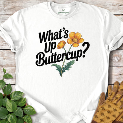What's Up Buttercup Tee, White