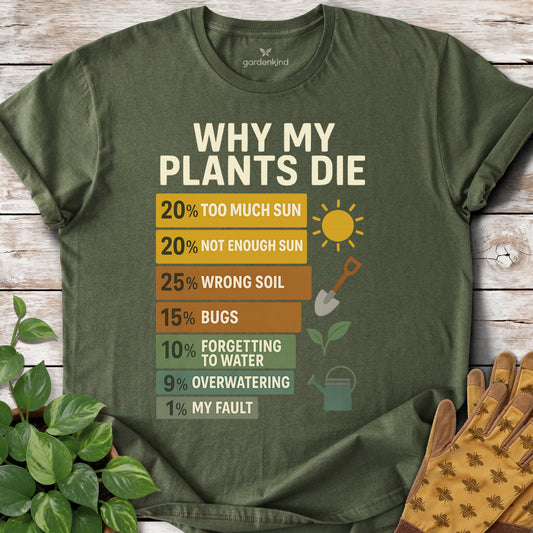 Why My Plants Die Tee, Military Green