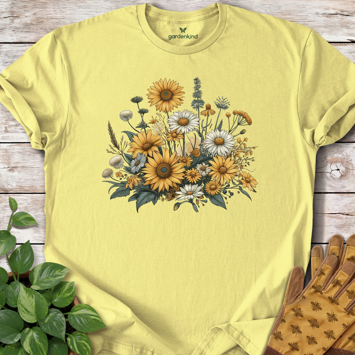 Wildflowers Tee, Cornsilk