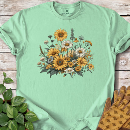 Wildflowers Tee, Mint Green
