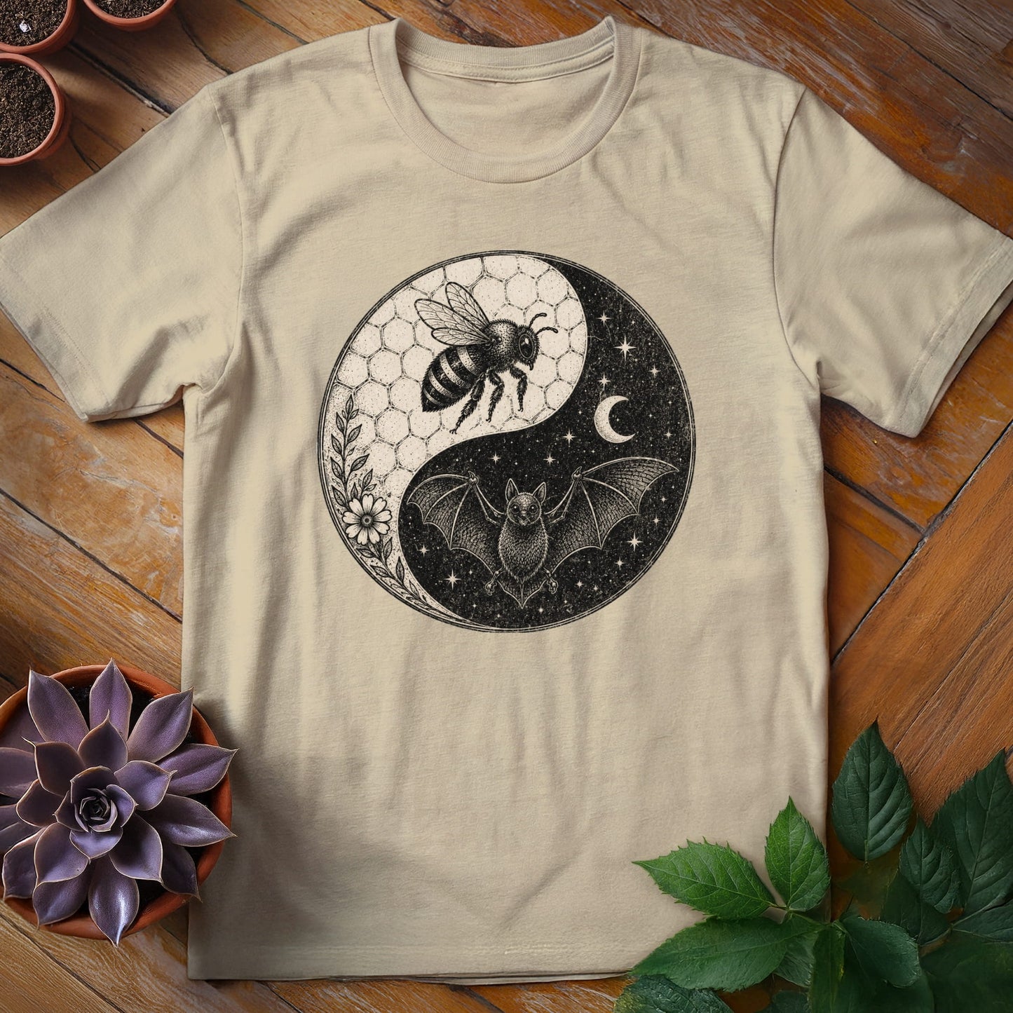 Yin-yang Tee T-Shirt Sand / S
