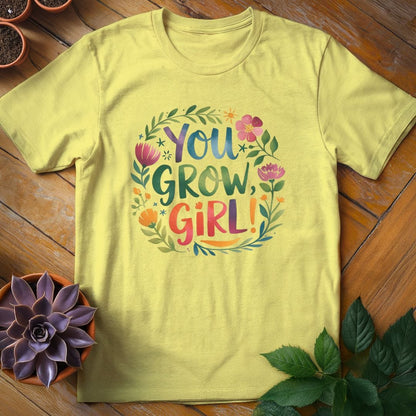 You Grow Girl Tee T-Shirt Cornsilk / S