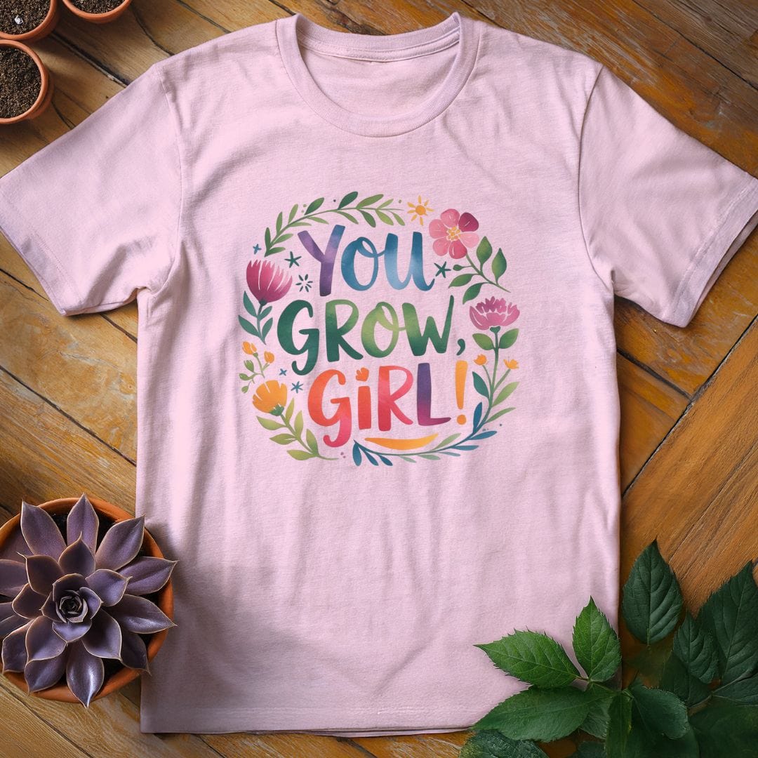 You Grow Girl Tee T-Shirt Light Pink / S