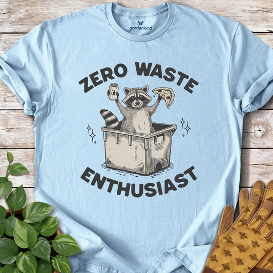 Zero Waste Enthusiast Tee, Light Blue