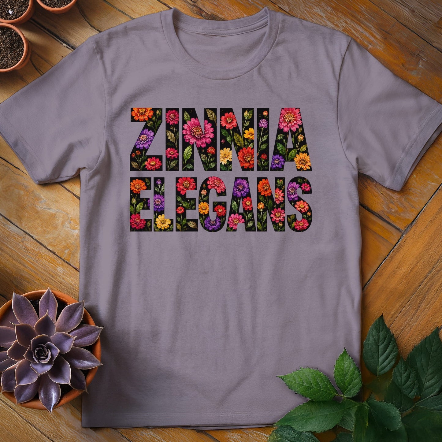 Zinnia Elegans Text Tee T-Shirt Paragon / S